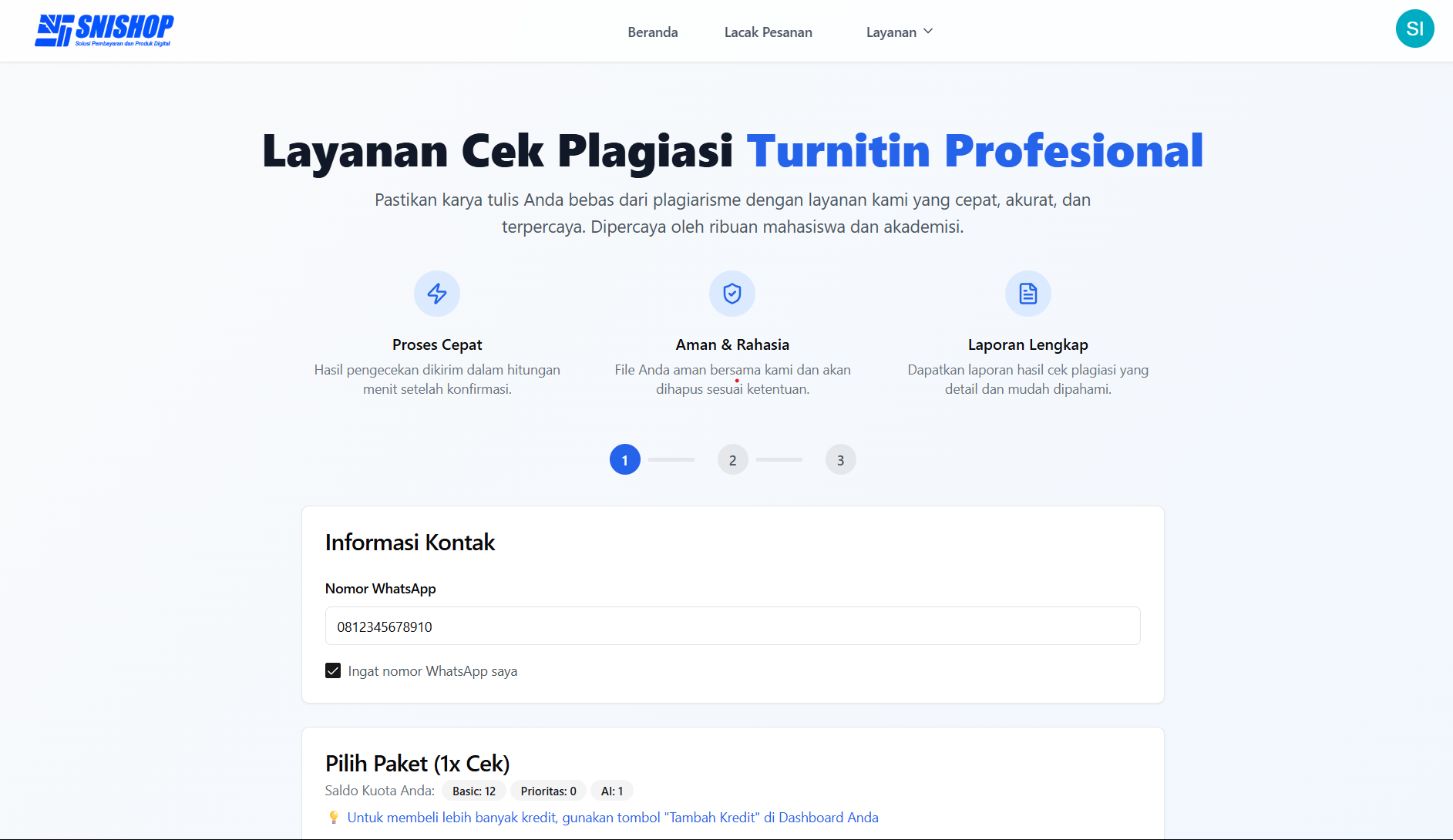 Tutorial Cara Order Bagian 1
